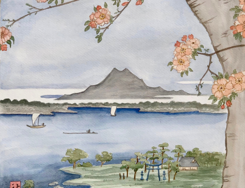 Een ‘Famous view of Edo’ van Hiroshige
